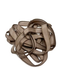 Image 2 of 1PC. MOCHA  42" Hand Dyed Finished Edge Silk Wrist Wrap Bracelet/Jewelry/Craft Ribbons