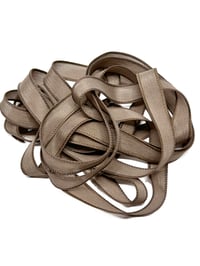 Image 3 of 1PC. MOCHA  42" Hand Dyed Finished Edge Silk Wrist Wrap Bracelet/Jewelry/Craft Ribbons