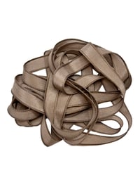 Image 4 of 1PC. MOCHA  42" Hand Dyed Finished Edge Silk Wrist Wrap Bracelet/Jewelry/Craft Ribbons
