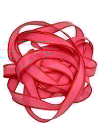 Image 5 of 1PC. RED HOT 42" Hand Dyed Finished Edge Silk Wrist Wrap Bracelet/Jewelry/Craft Ribbons