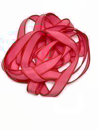 Image 6 of 1PC. RED HOT 42" Hand Dyed Finished Edge Silk Wrist Wrap Bracelet/Jewelry/Craft Ribbons