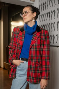 Image 1 of Blazer tartan LS