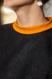 Image 3 of Maglione interlinea nero melange