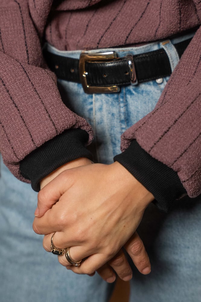 Image of Maglione interlinea pink