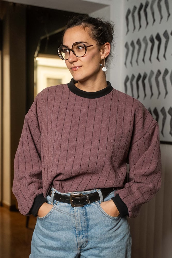 Image of Maglione interlinea pink