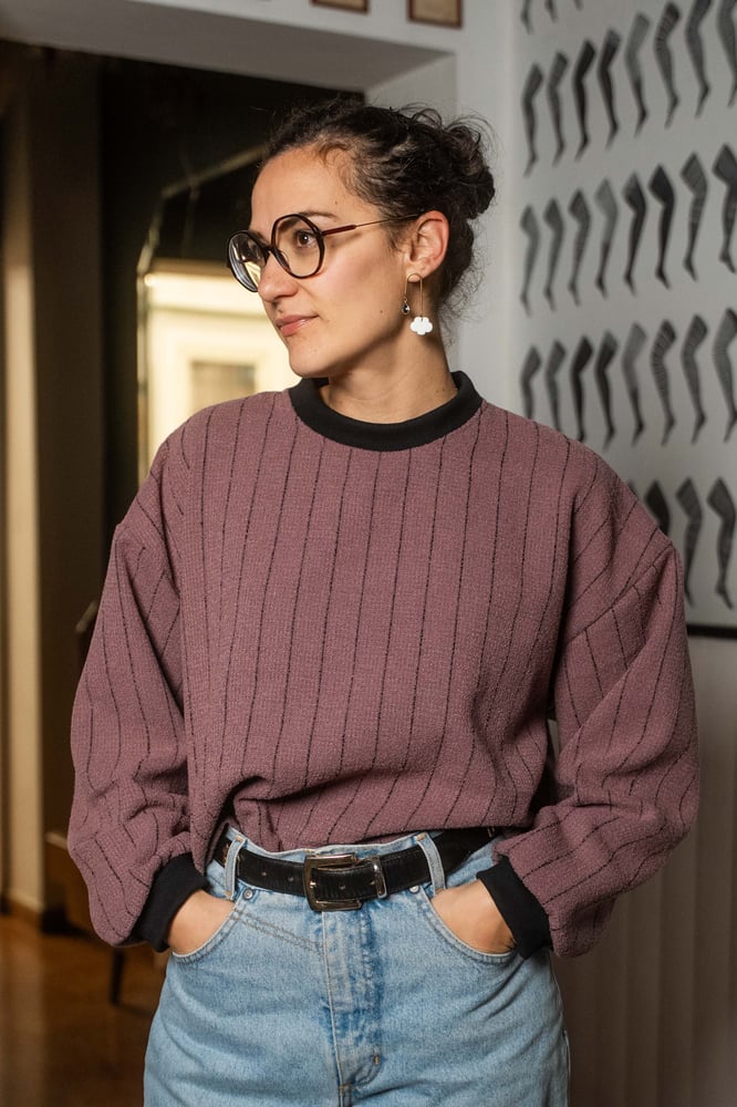 Image of Maglione interlinea pink