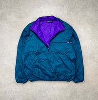 Image 2 of Patagonia Puffball Pullover Jacket Teal XL Mens Vintage 1995