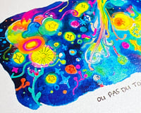 Image 3 of 29,7x10,5cm - Naître oiseau ou arbre