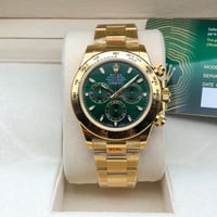 Image 4 of Rolex Daytona- 40mm- Oro e Verde- acciaio