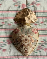 Ex voto soie XVIII ème (ref34)