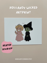 Image 1 of Hollanov Wicked Art Print Heated Rivalry