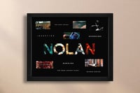 Image 1 of Christopher Nolan "Title Cards" in shadow box | 11"x14" | Print + frame