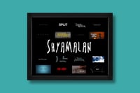 Image 1 of M. Night Shyamalan "Title Cards" in shadow box | 11"x14" | Print + frame