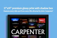 Image 2 of John Carpenter "Title Cards" in shadow box | 11"x14" | Print + frame