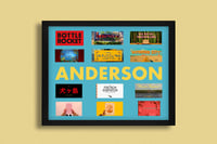 Image 2 of Wes Anderson "Title Cards" in shadow box | 11"x14" | Print + frame