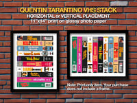 Image 2 of Quentin Tarantino VHS art | 8.5"x11" or 11"x14" | Professionally printed on premium photo paper