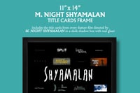 Image 3 of M. Night Shyamalan "Title Cards" in shadow box | 11"x14" | Print + frame