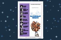 Image 1 of SATURDAY NIGHT retro poster, 8.5"x11", 11"x17", 16"x20", 18"x24", 24"x36", SNL50, sketch comedy, ...