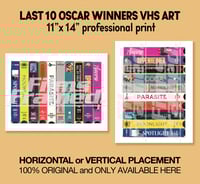Image 3 of Last 10 Oscar Winners VHS art: 11"x14" | Professional print on premium photo paper | Print only