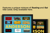 Image 4 of Wes Anderson "Title Cards" in shadow box | 11"x14" | Print + frame