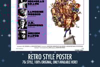 Image 3 of SATURDAY NIGHT retro poster, 8.5"x11", 11"x17", 16"x20", 18"x24", 24"x36", SNL50, sketch comedy, ...