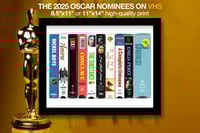 Image 2 of OSCAR NOMINEES on VHS art: 8.5"x11" or 11"x14" | Professionally printed