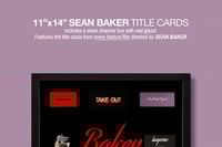 Image 2 of Sean Baker "Title Cards" in shadow box, 11"x14", print + frame