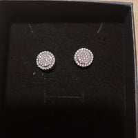Image 3 of Moissanite Diamond Earrings 