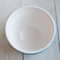 Image 7 of Turquoise Yunomi Tea Cup, 9 oz. Ceramic Stoneware Cup Made in USA