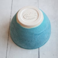 Image 9 of Turquoise Yunomi Tea Cup, 9 oz. Ceramic Stoneware Cup Made in USA