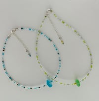 Image 1 of Sea Glass & Sand Choker 