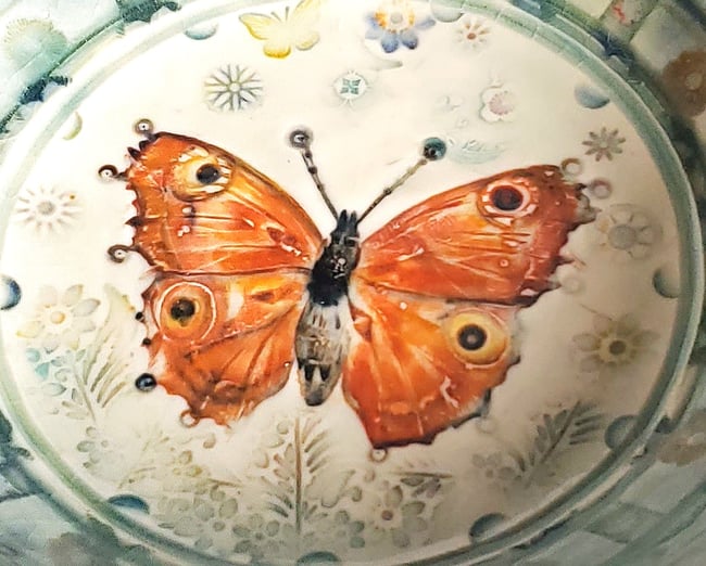 Medium Butterfly Porcelain Bowl