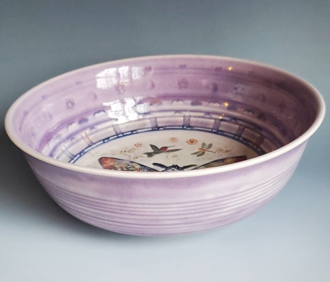 Sphinx Moth Porcelain Bowl