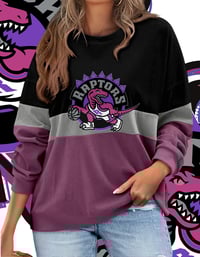 Image 2 of Mignardi Studios Colourblock Toronto Raptors Sweater