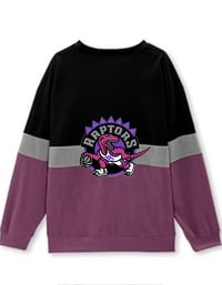 Image 1 of Mignardi Studios Colourblock Toronto Raptors Sweater