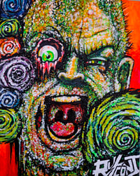 ***SOLD*** "HAPPINESS" 8" x 11" acrylic and ink on canvas-Original Artwork?