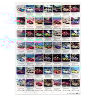 Image 1 of 💎 UNCUT - Authentique planche d'imprimerie signée : Cartes Communes (Type A) 50x70 