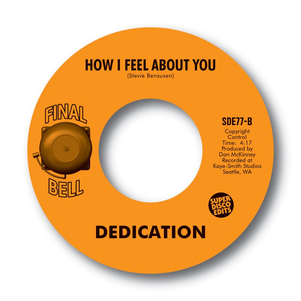 Dedication "You And I Together""How I Feel About You"  Final Bell 45rpm 
