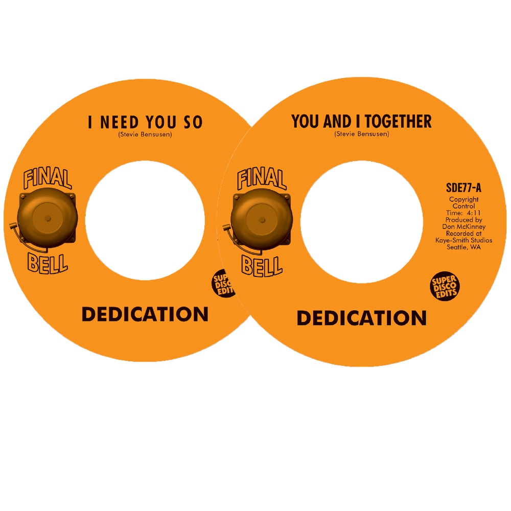 Dedication "I Need You So"/"You And I Together" Double value Pack Final Bell 45rpm