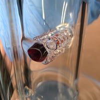 Image 5 of TRANSPARENT MARINA > WHITE SATIN & MOIST RASPBERRY HORNET