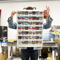 Image 4 of 💎 UNCUT - Authentique planche d'imprimerie signée : Cartes Communes (Type A) 50x70 