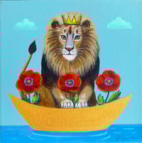 Gold Boat Lion Poppy
