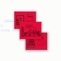 Image 1 of Miami Risograph Calendar 2026