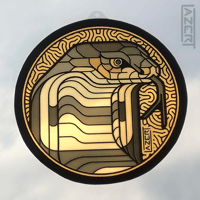 Image 1 of King Cobra - Faux Stained Glass Suncatchers