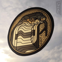 Image 2 of King Cobra - Faux Stained Glass Suncatchers