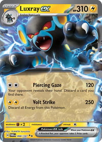 Luxray ex - 068/167 - SV06: Twilight Masquerade - Near Mint