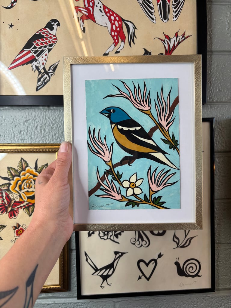 Bluebird in the Apache Plume