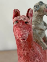 Image 4 of Clay: Goat on Red Pony