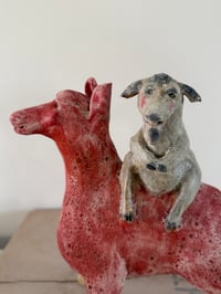 Image 6 of Clay: Goat on Red Pony