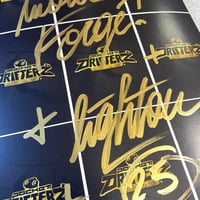 Image 3 of 💎 UNCUT - Demi-planche de cartes Rares signée au dos (21x28cm)